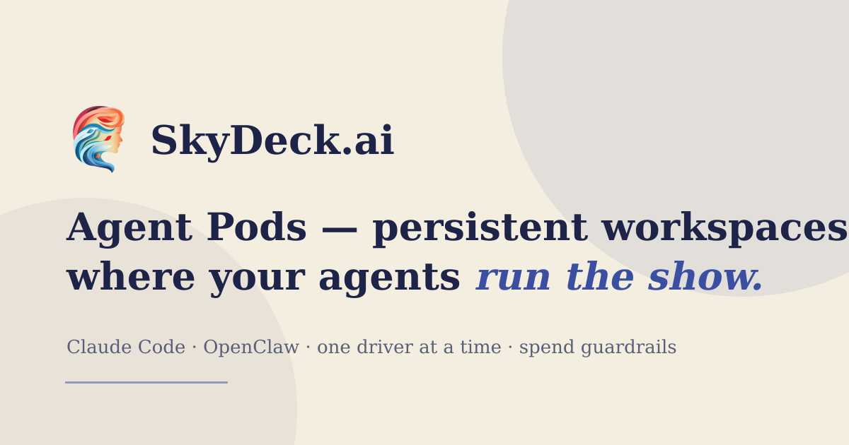 Introducing Agent Pods